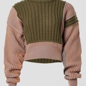 MM6 Maison Margiela Gauge Patchwork Sweater